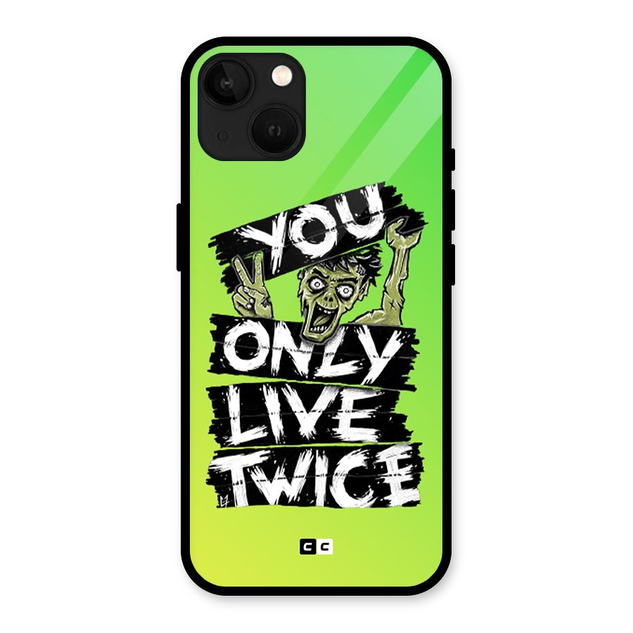 Yolo Zombie Glass Back Case for iPhone 13