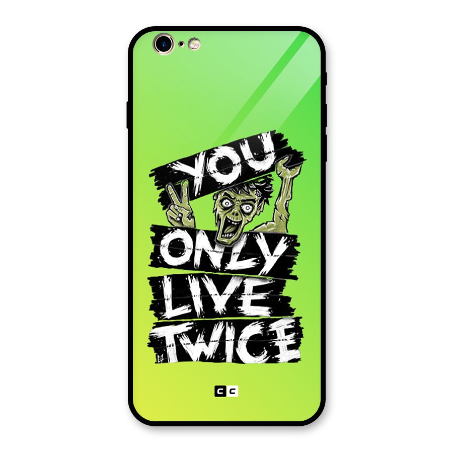 Yolo Zombie Glass Back Case for iPhone 6 Plus 6S Plus