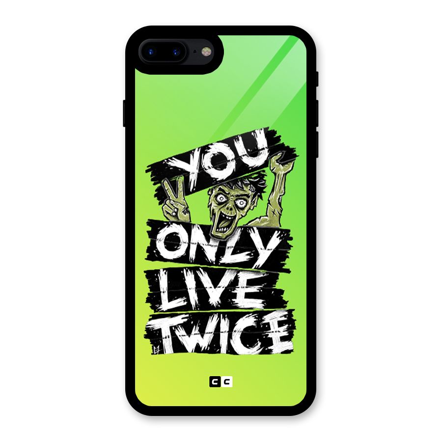Yolo Zombie Glass Back Case for iPhone 8 Plus