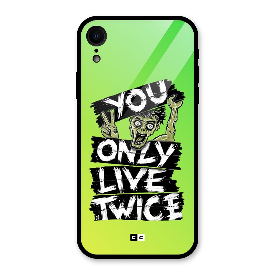 Yolo Zombie Glass Back Case for iPhone XR