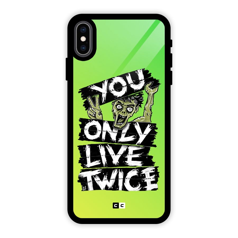 Yolo Zombie Glass Back Case for iPhone XS Max