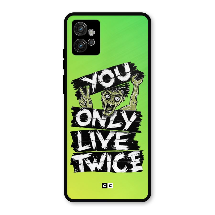 Yolo Zombie Metal Back Case for Moto G32