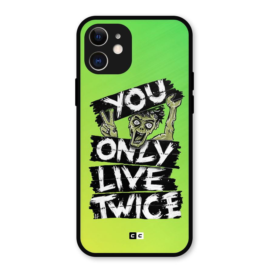 Yolo Zombie Metal Back Case for iPhone 12