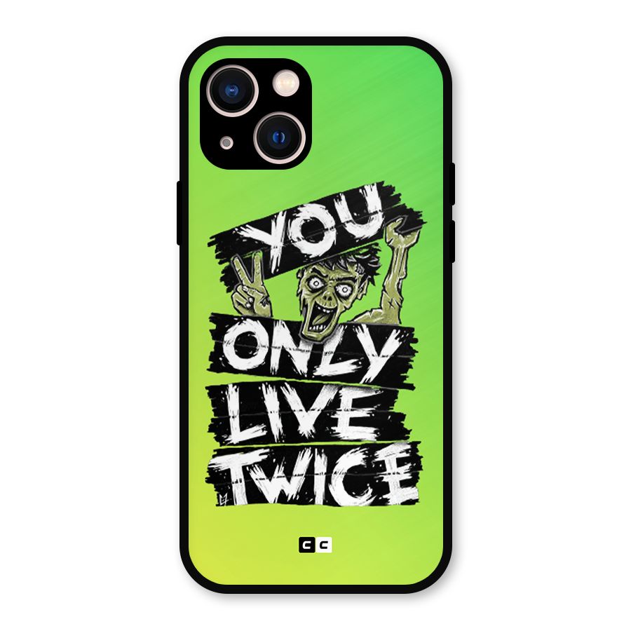 Yolo Zombie Metal Back Case for iPhone 13