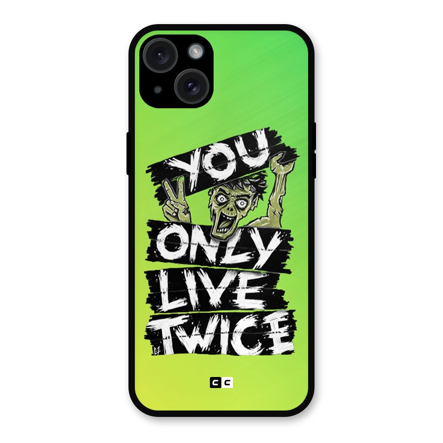 Yolo Zombie Metal Back Case for iPhone 15 Plus