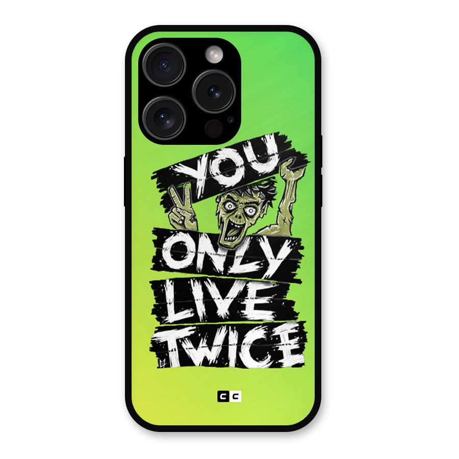 Yolo Zombie Metal Back Case for iPhone 15 Pro