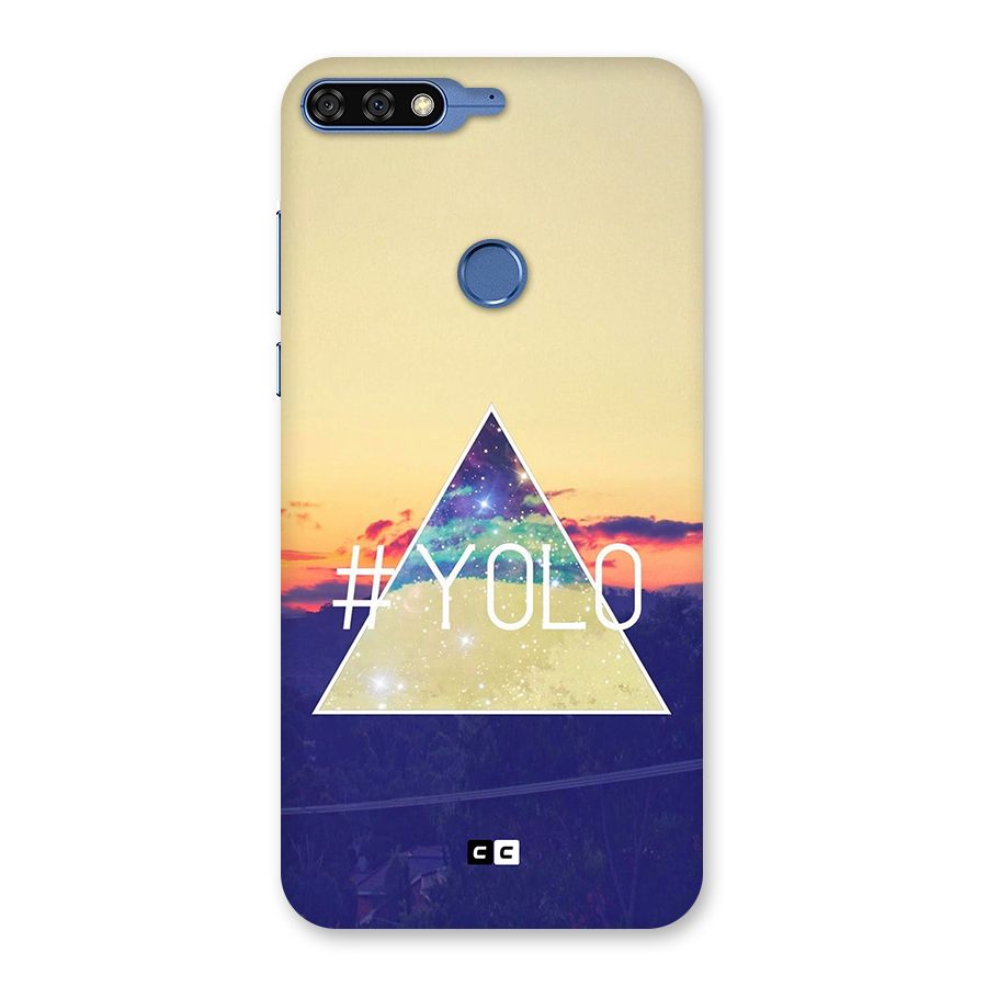 Yolo illuminati Back Case for Honor 7C