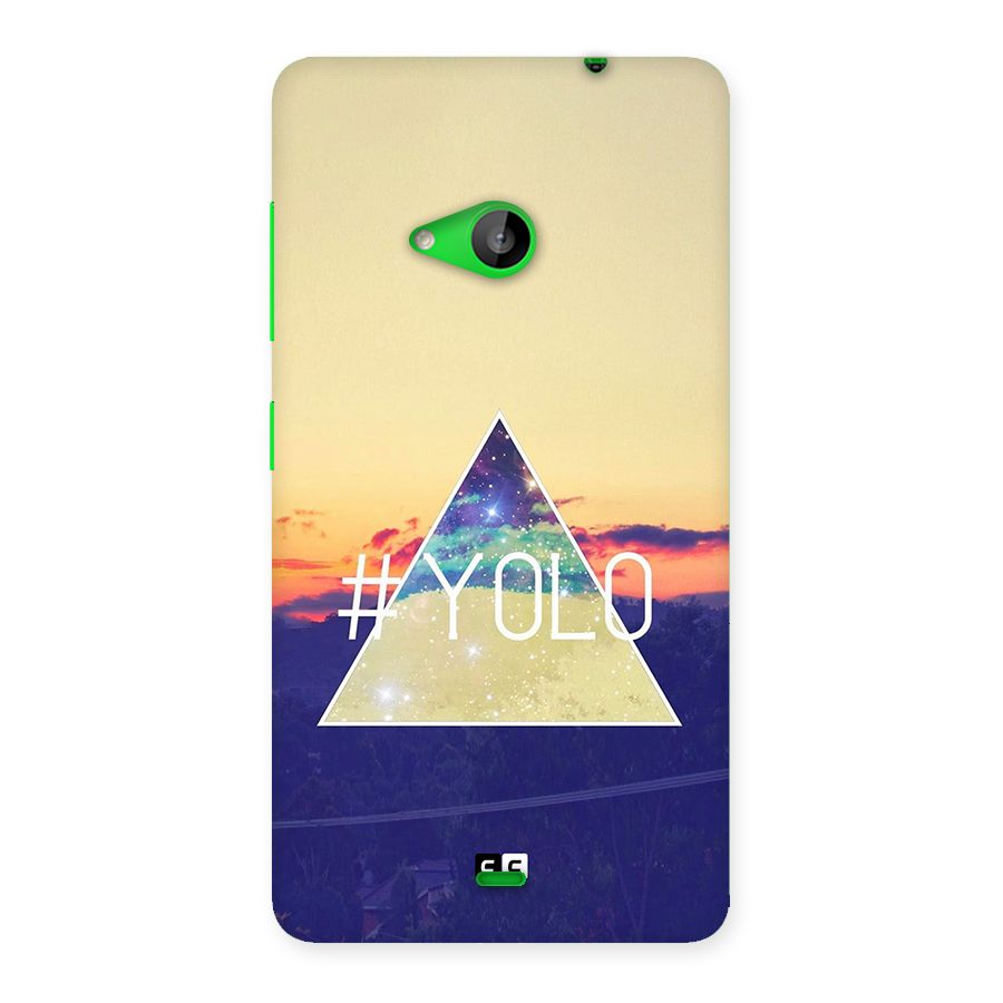 Yolo illuminati Back Case for Lumia 535
