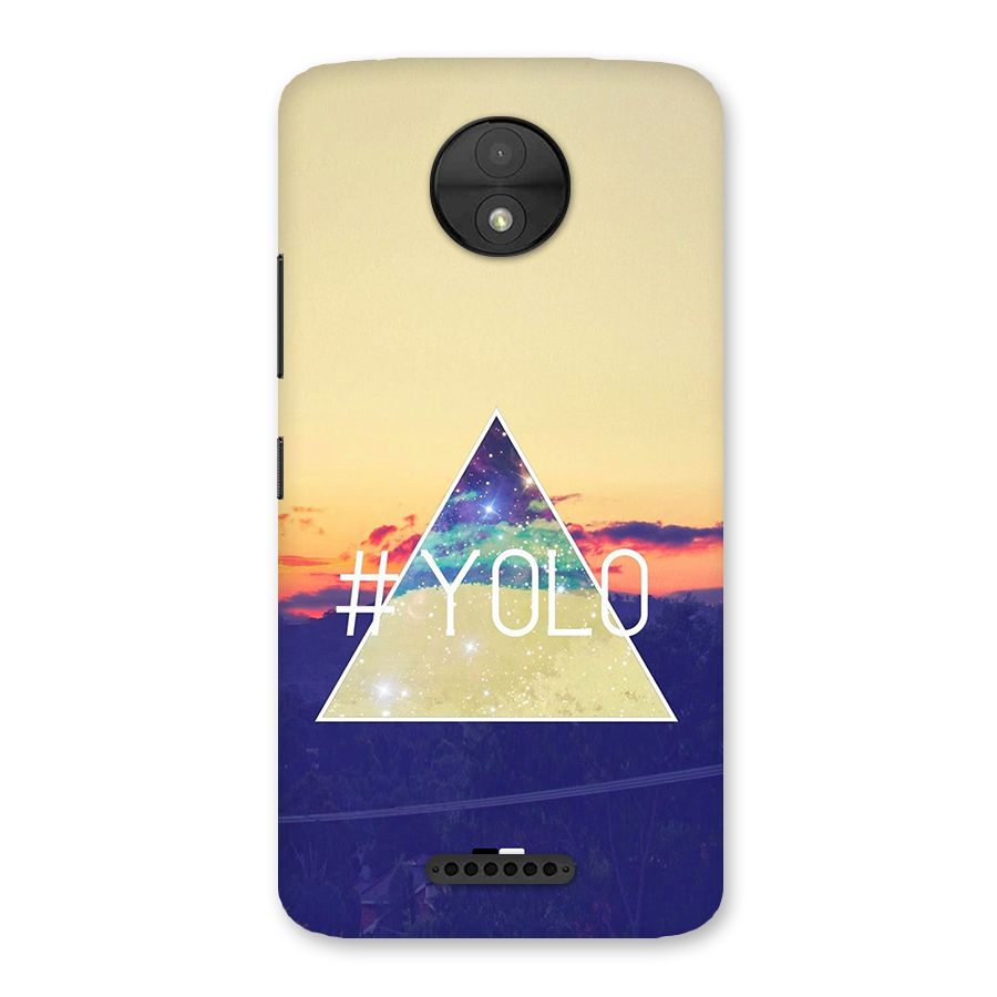 Yolo illuminati Back Case for Moto C