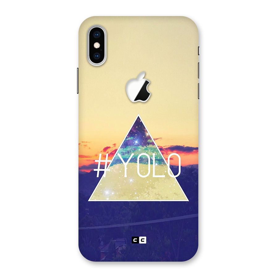 Yolo illuminati Back Case for iPhone XS Max Apple Cut