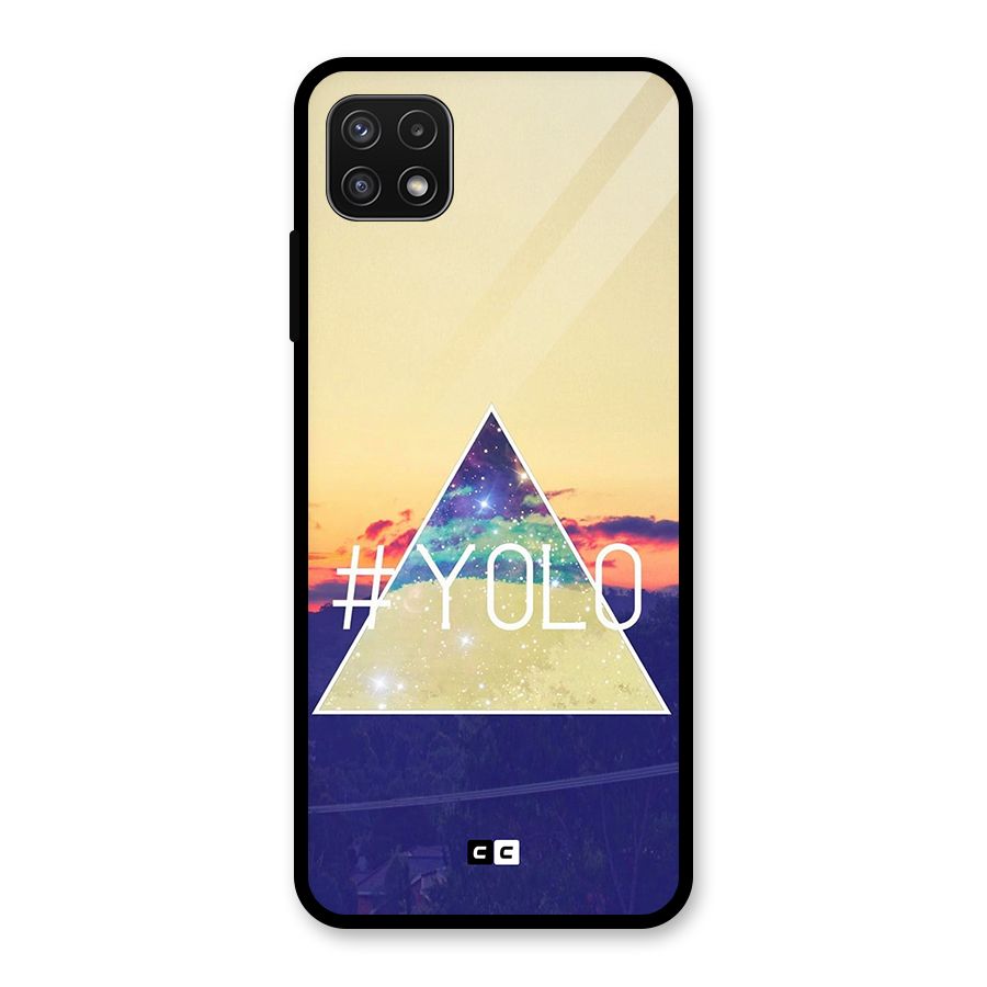 Yolo illuminati Glass Back Case for Galaxy A22 5G