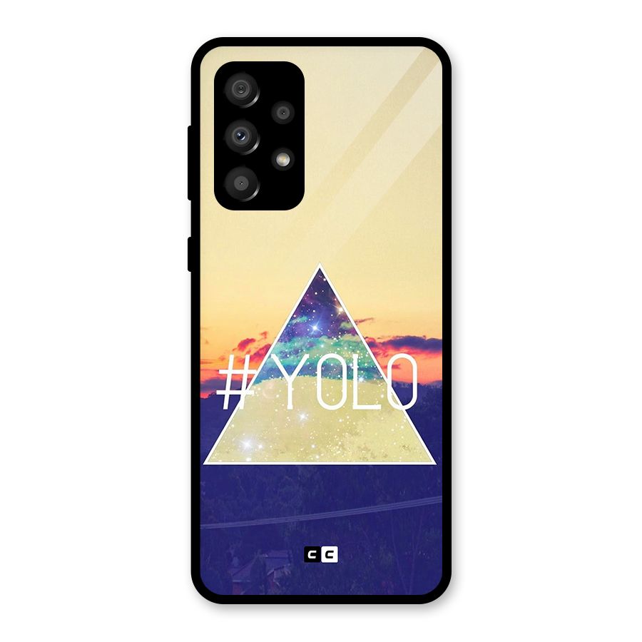 Yolo illuminati Glass Back Case for Galaxy A32