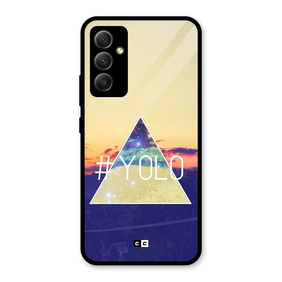 Yolo illuminati Glass Back Case for Galaxy A34