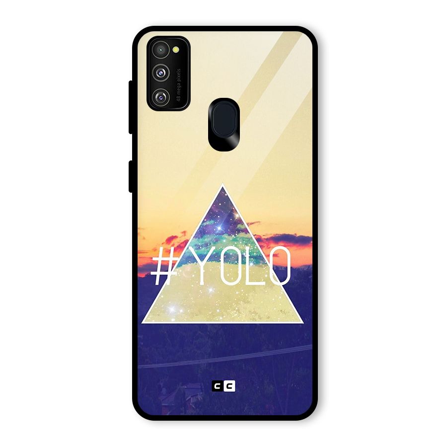 Yolo illuminati Glass Back Case for Galaxy M30s