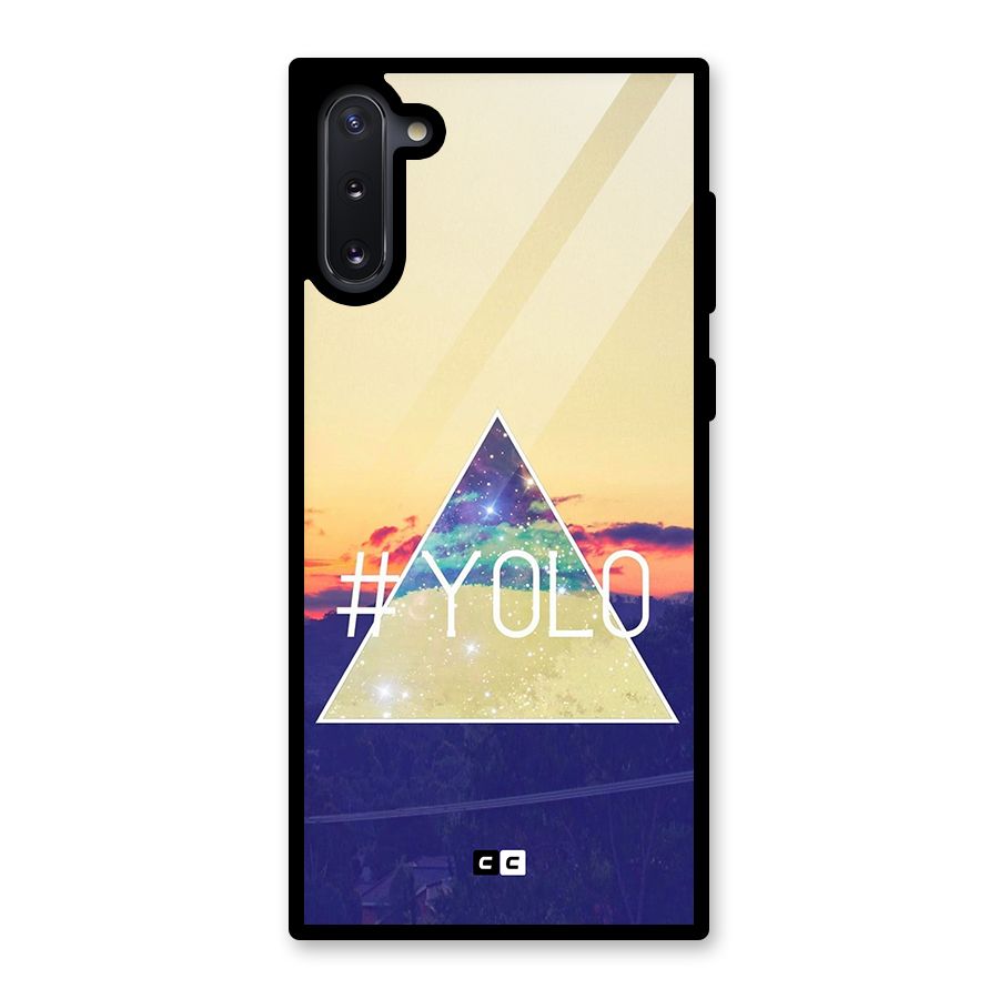 Yolo illuminati Glass Back Case for Galaxy Note 10