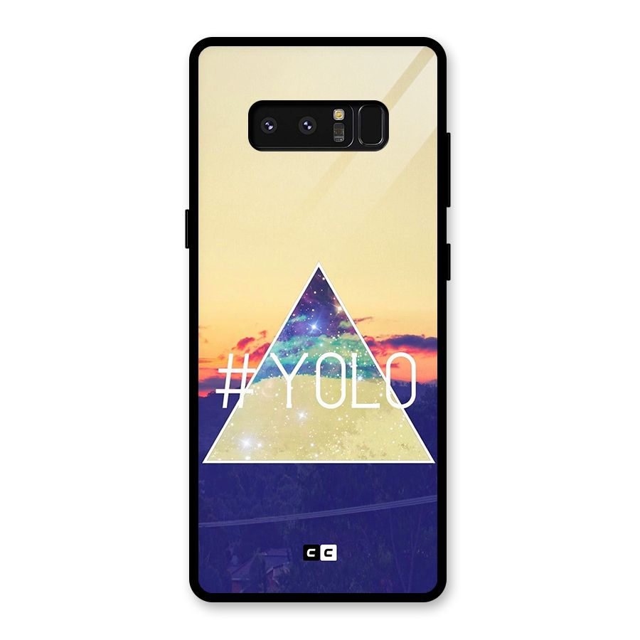 Yolo illuminati Glass Back Case for Galaxy Note 8