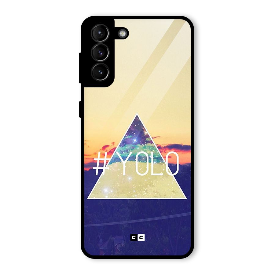 Yolo illuminati Glass Back Case for Galaxy S21 Plus