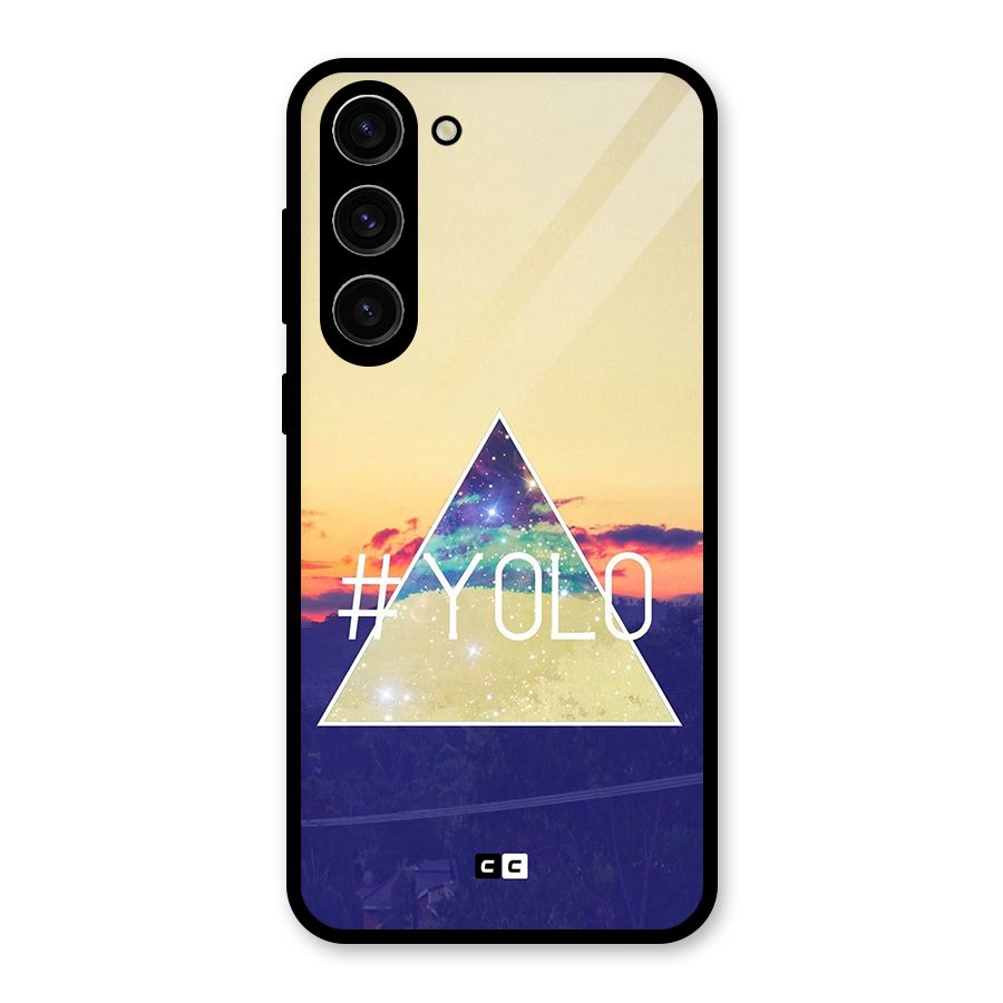 Yolo illuminati Glass Back Case for Galaxy S23 Plus