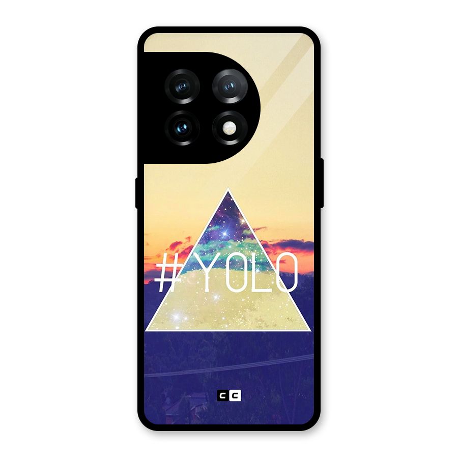 Yolo illuminati Glass Back Case for OnePlus 11