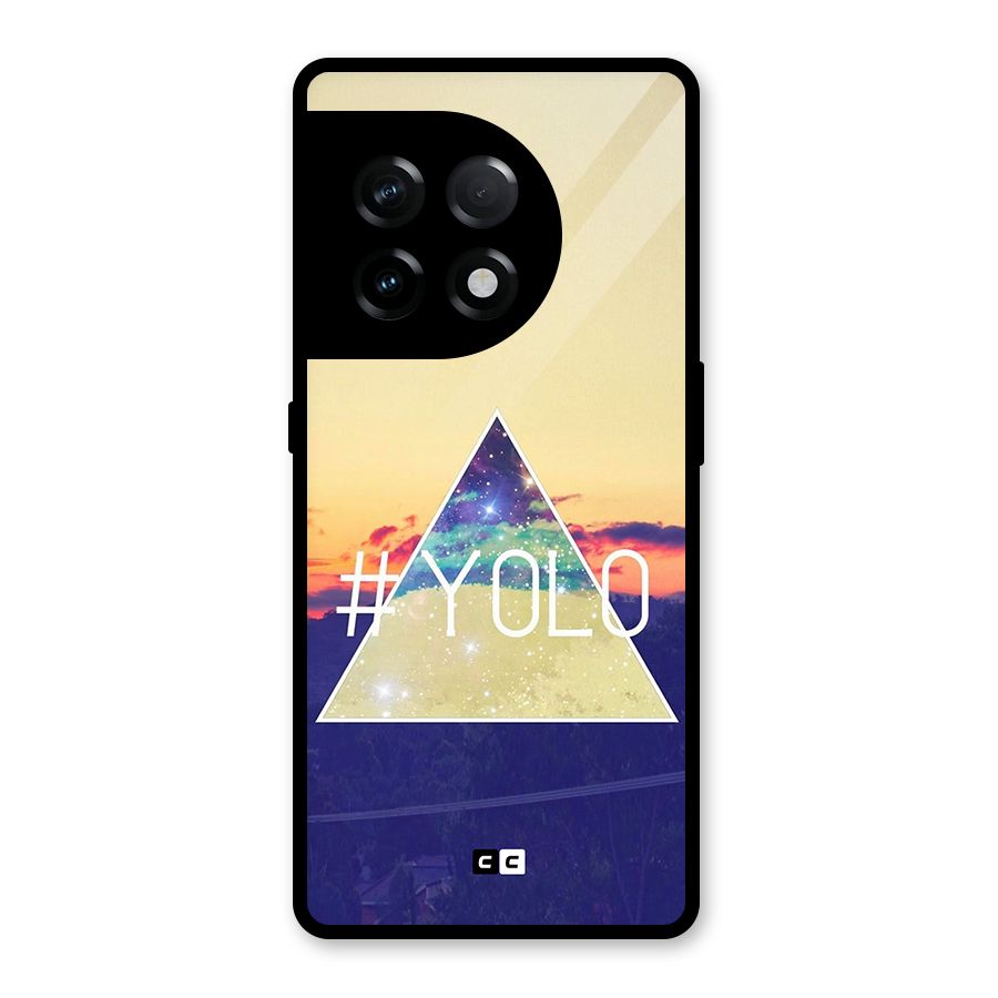 Yolo illuminati Glass Back Case for OnePlus 11R