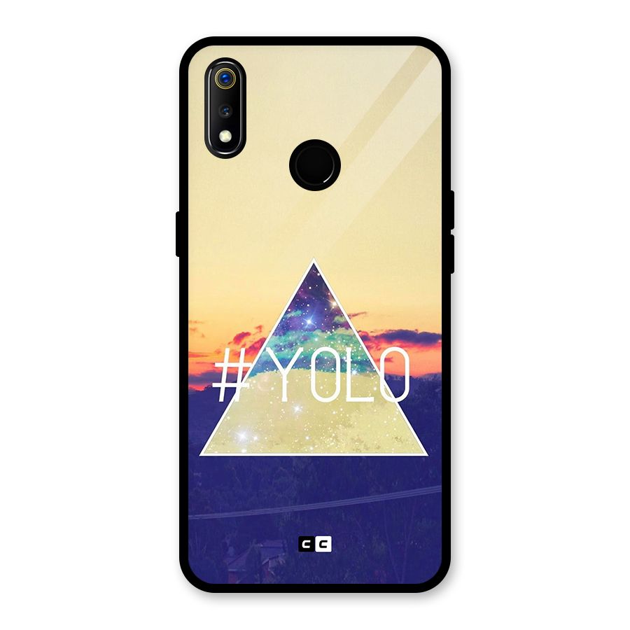 Yolo illuminati Glass Back Case for Realme 3i