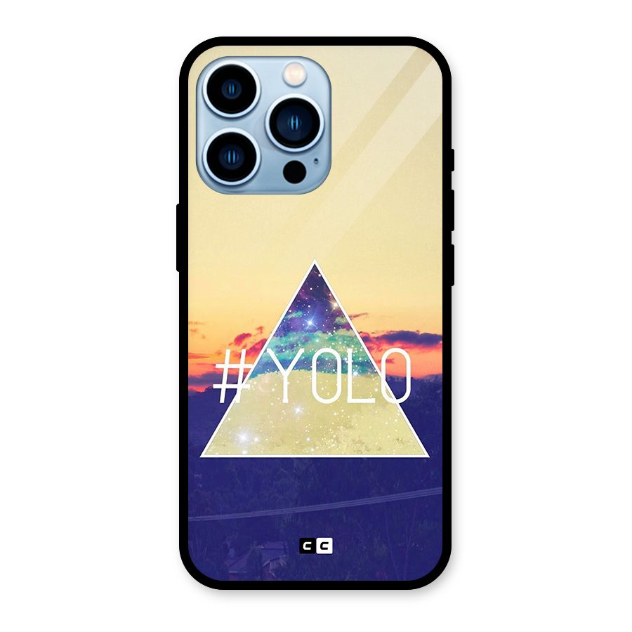 Yolo illuminati Glass Back Case for iPhone 13 Pro