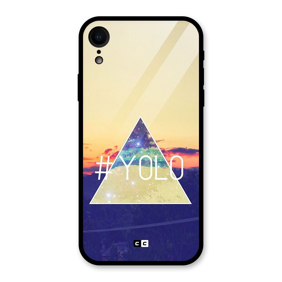 Yolo illuminati Glass Back Case for iPhone XR