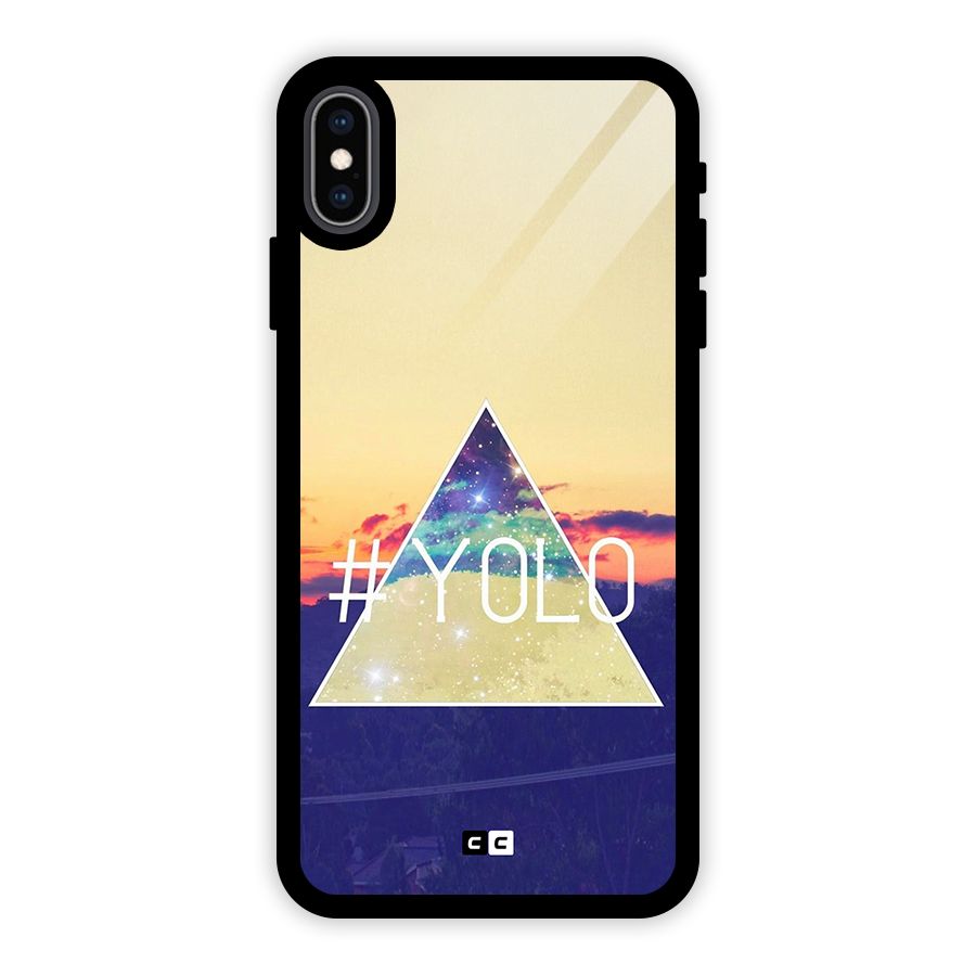 Yolo illuminati Glass Back Case for iPhone XS Max