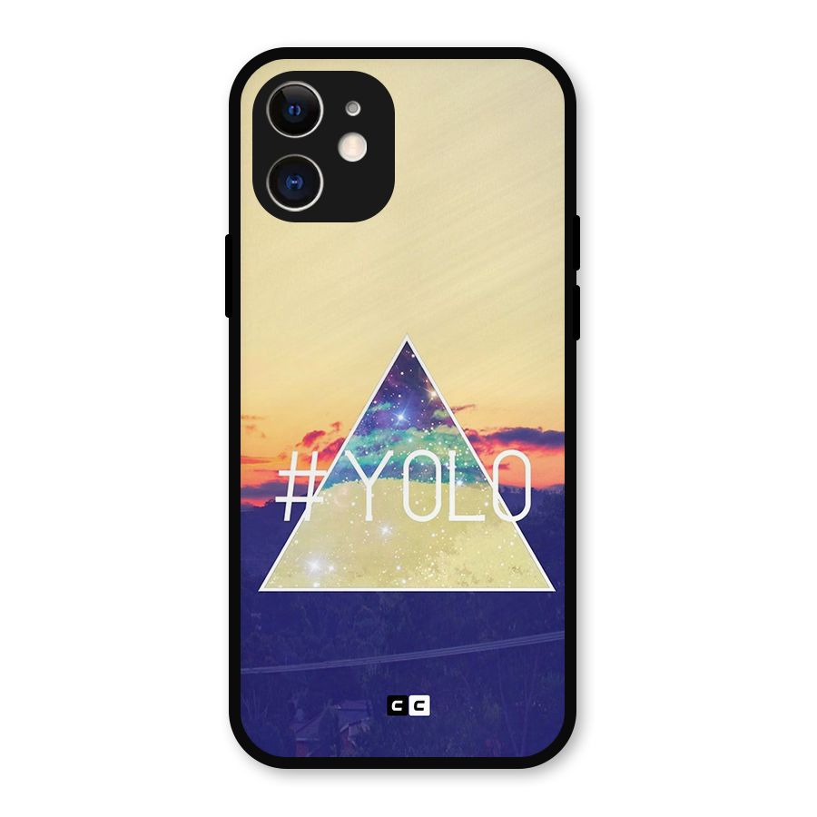 Yolo illuminati Metal Back Case for iPhone 12