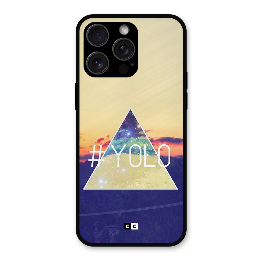 Yolo illuminati Metal Back Case for iPhone 15 Pro Max
