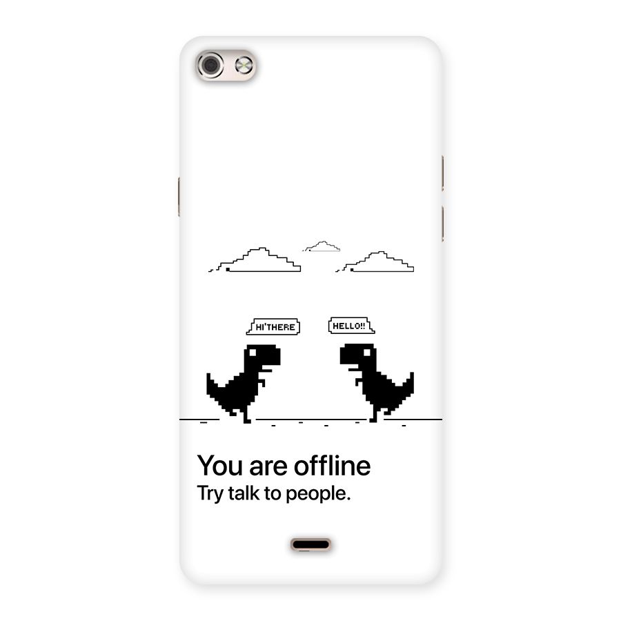 You Are Offline Back Case for Canvas Silver 5
