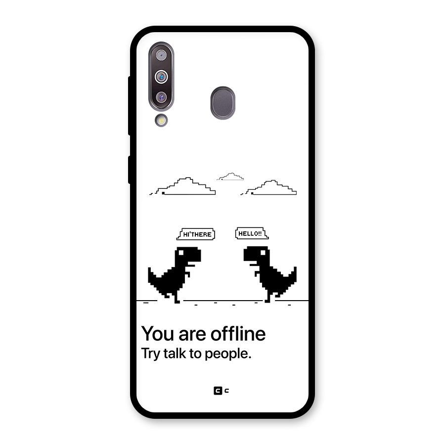 You Are Offline Glass Back Case for Galaxy M30