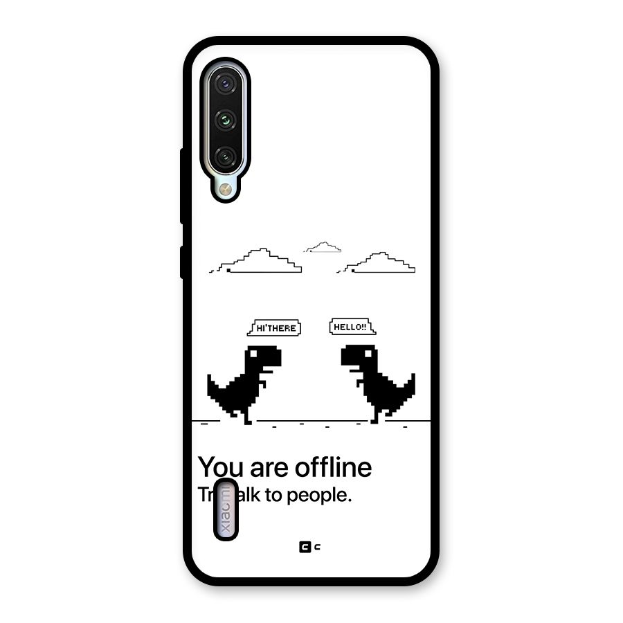 You Are Offline Glass Back Case for Mi A3