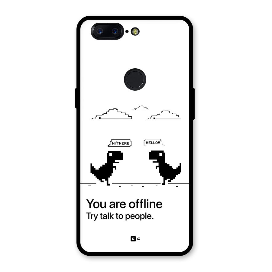 You Are Offline Glass Back Case for OnePlus 5T