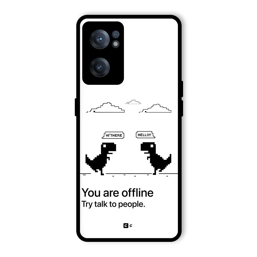You Are Offline Glass Back Case for OnePlus Nord CE 2 5G