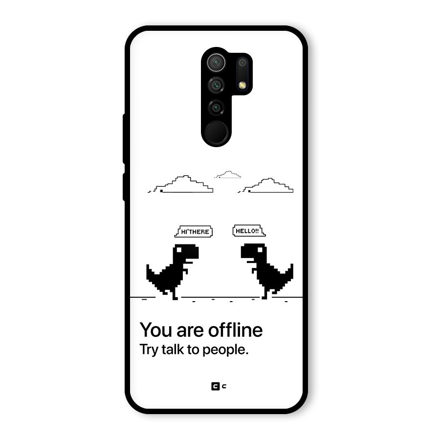 You Are Offline Glass Back Case for Poco M2