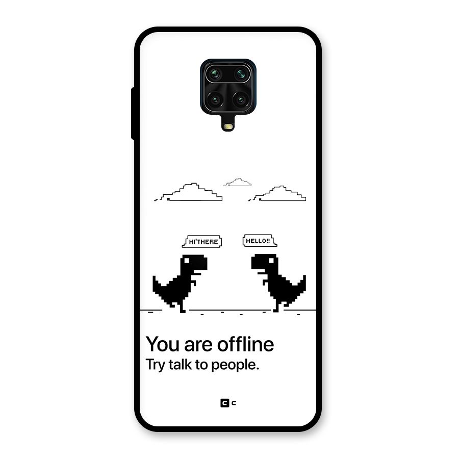 You Are Offline Glass Back Case for Poco M2 Pro
