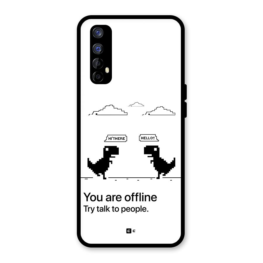 You Are Offline Glass Back Case for Realme 7
