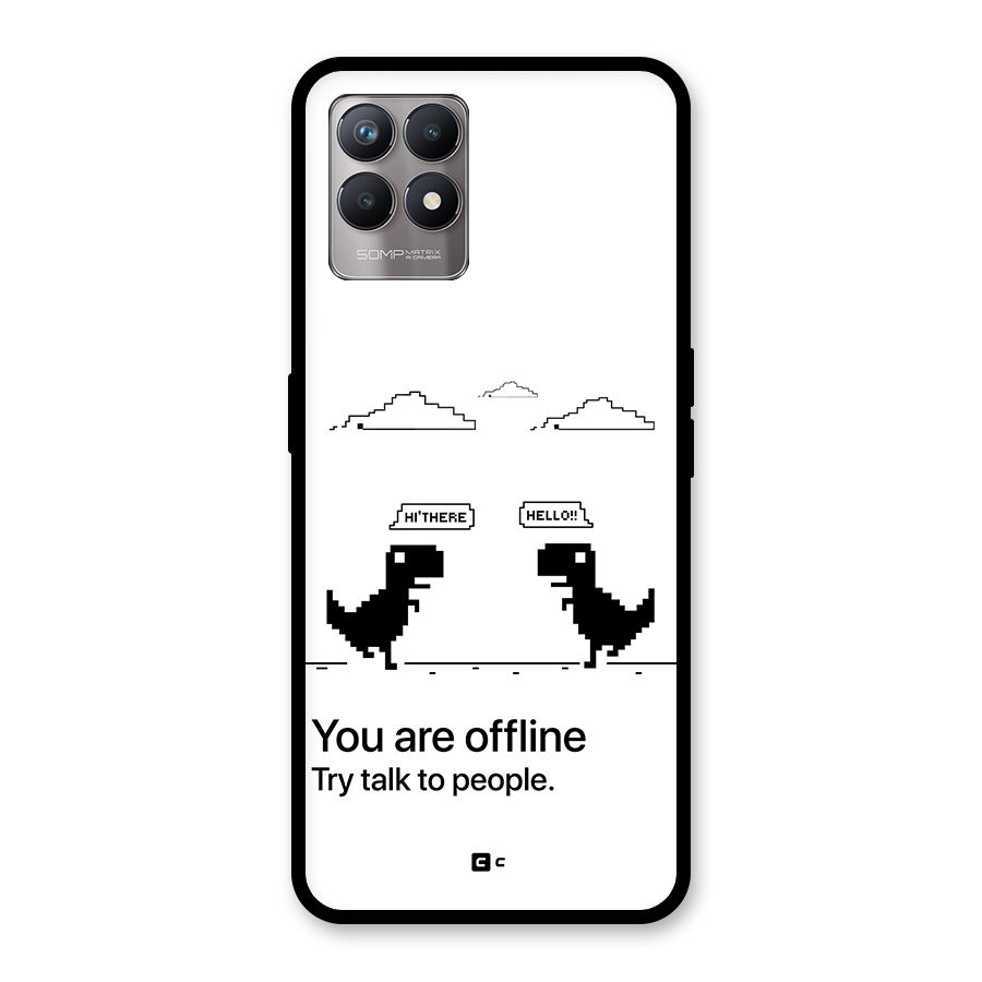 You Are Offline Glass Back Case for Realme Narzo 50