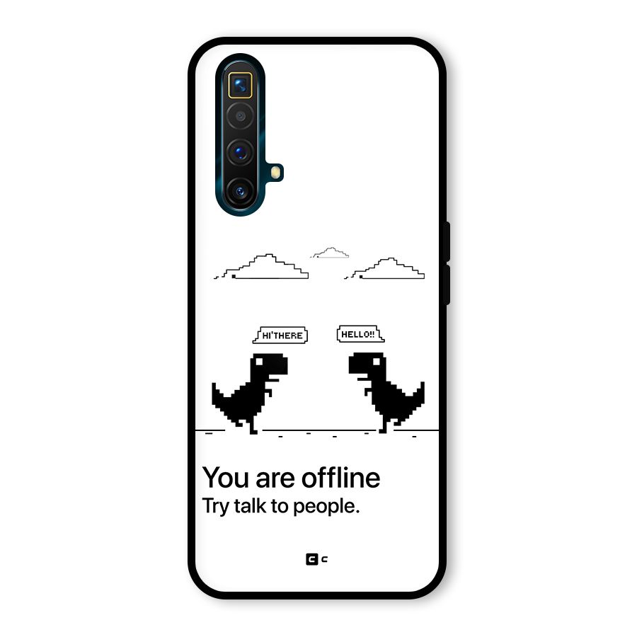 You Are Offline Glass Back Case for Realme X3