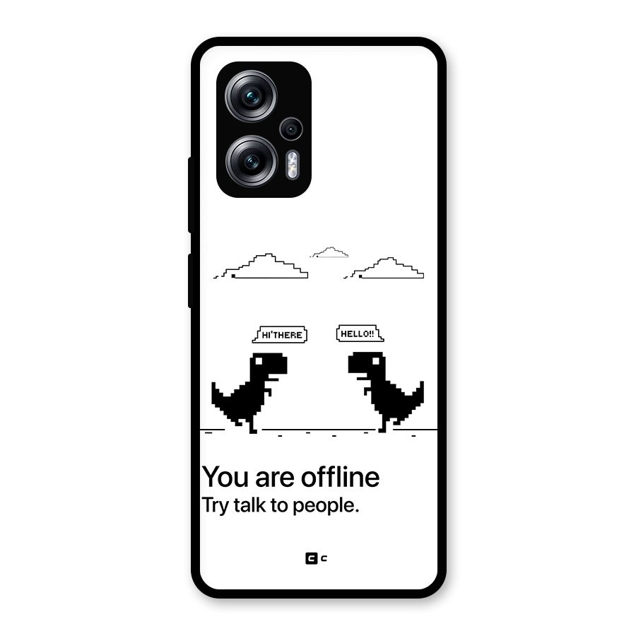 You Are Offline Glass Back Case for Redmi K50i