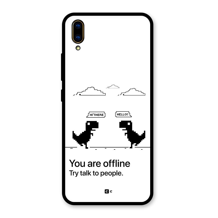 You Are Offline Glass Back Case for Vivo V11 Pro