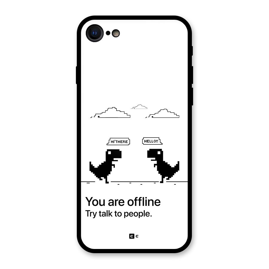 You Are Offline Glass Back Case for iPhone 7