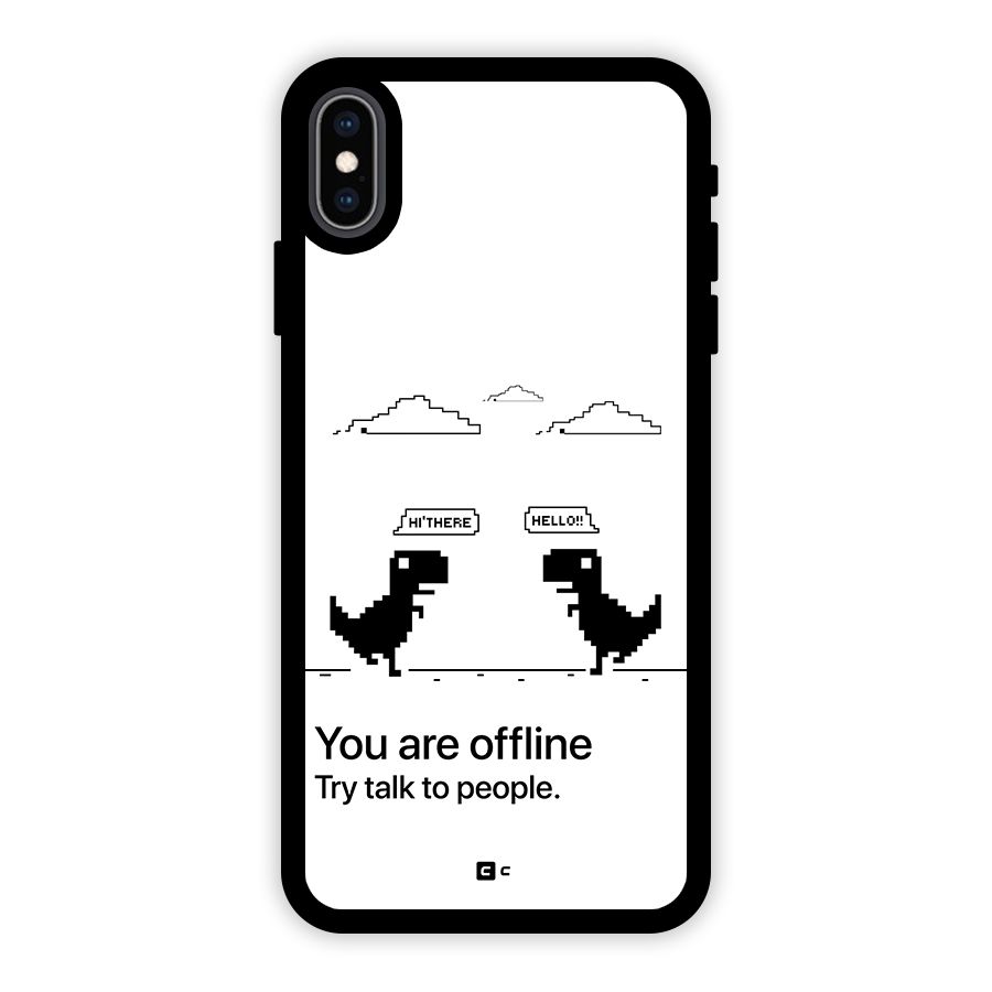 You Are Offline Glass Back Case for iPhone XS Max