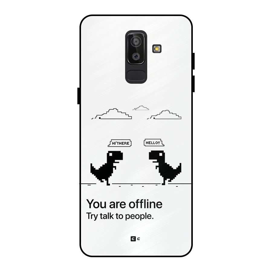 You Are Offline Metal Back Case for Galaxy J8