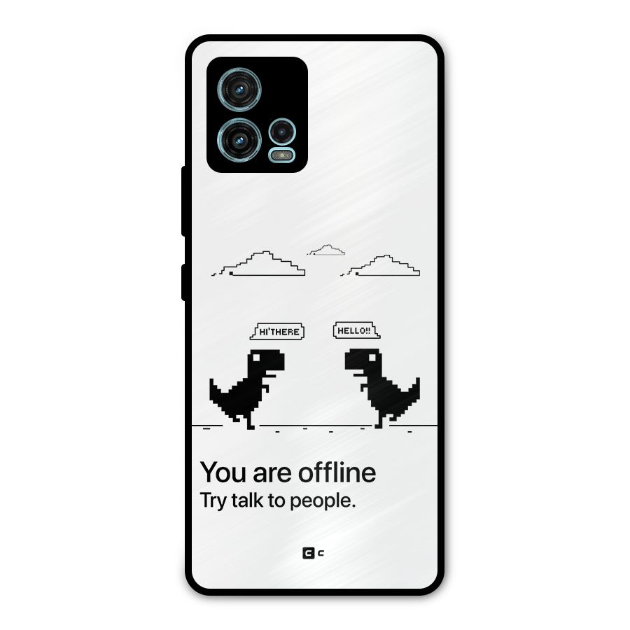 You Are Offline Metal Back Case for Moto G72