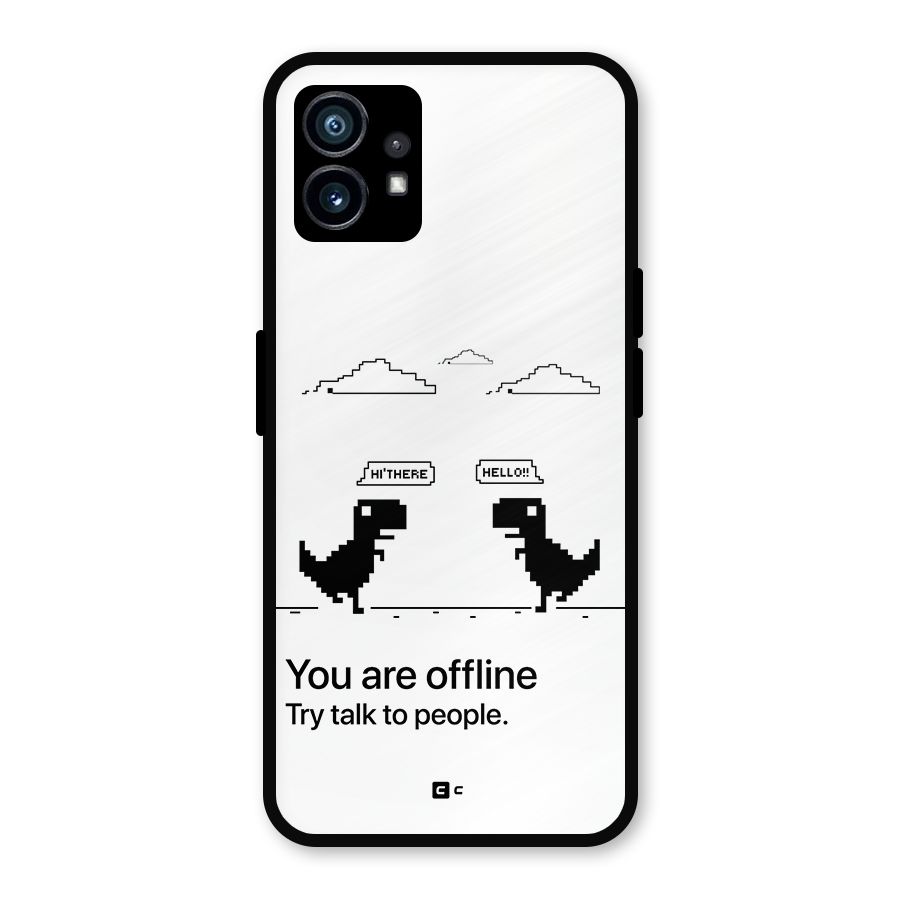 You Are Offline Metal Back Case for Nothing Phone 1