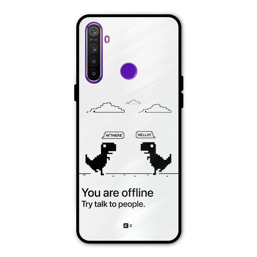 You Are Offline Metal Back Case for Realme 5i