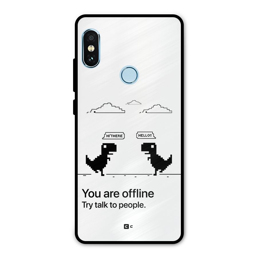 You Are Offline Metal Back Case for Redmi Note 5 Pro