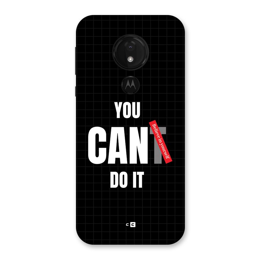 You Can Do It Back Case for Moto G7 Power